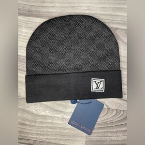 Louis Vuitton Black Knit Beanie — Never Worn, Authentic